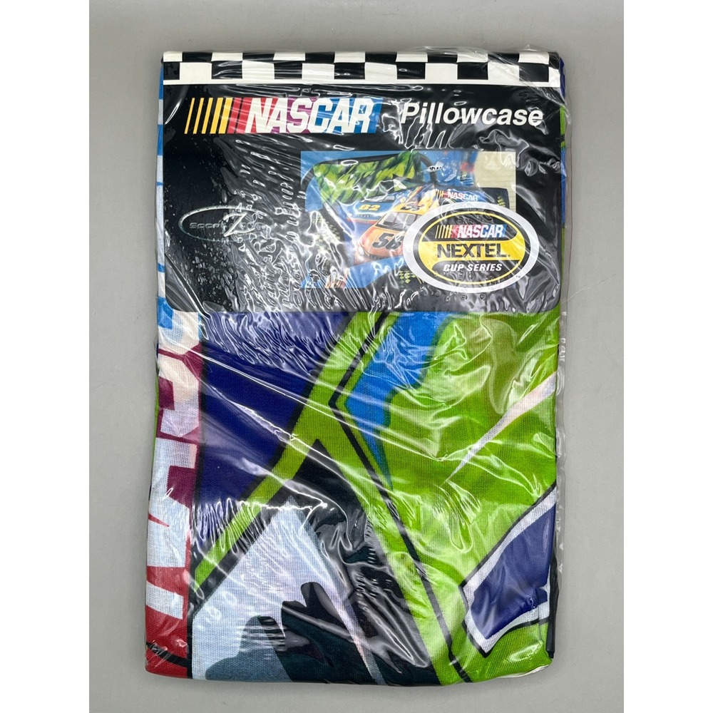 NASCAR Nextel Cup Series Standard Pillowcase Vtg New Old Stock Dan River Racing